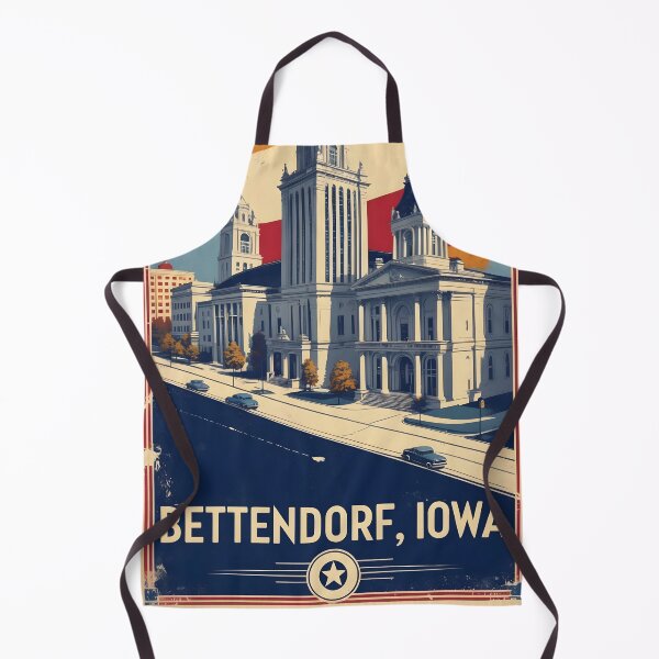 Item preview, Bettendorf Iowa 1950s USA Vintage Travel Tourism designed and sold by TravelersGems.