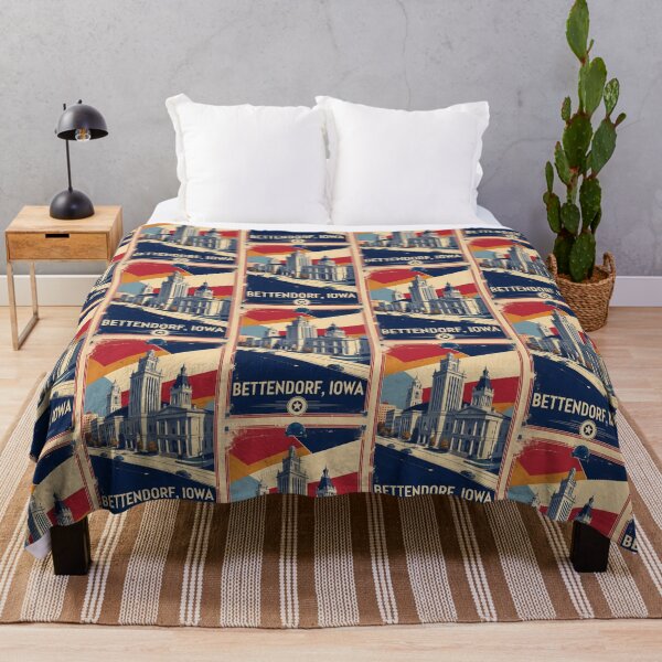 Item preview, Bettendorf Iowa 1950s USA Vintage Travel Tourism designed and sold by TravelersGems.