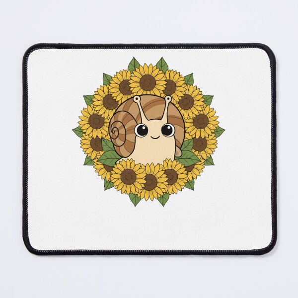 Item preview, Cute Kawaii Snail Sunflower Floral Wreath designed and sold by k3rstman1.