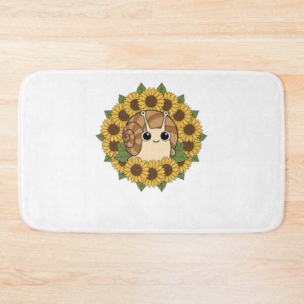 Item preview, Cute Kawaii Snail Sunflower Floral Wreath designed and sold by k3rstman1.
