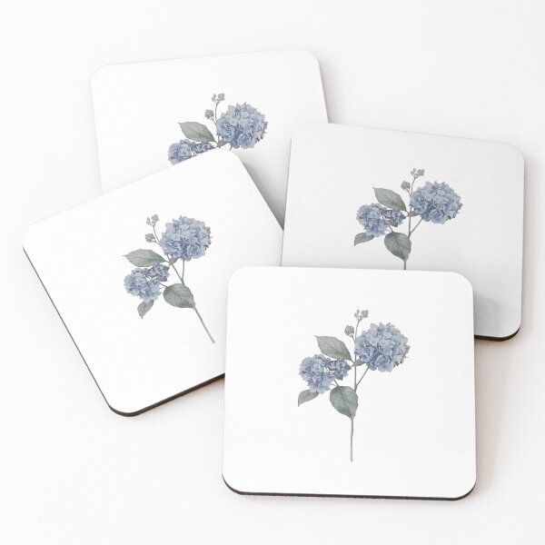 Item preview, Blue hydrangea flowers designed and sold by uunaa.