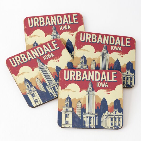 Item preview, Urbandale Iowa 1950s USA Vintage Travel Tourism designed and sold by TravelersGems.