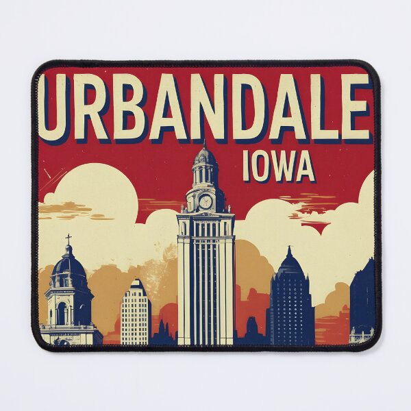Item preview, Urbandale Iowa 1950s USA Vintage Travel Tourism designed and sold by TravelersGems.