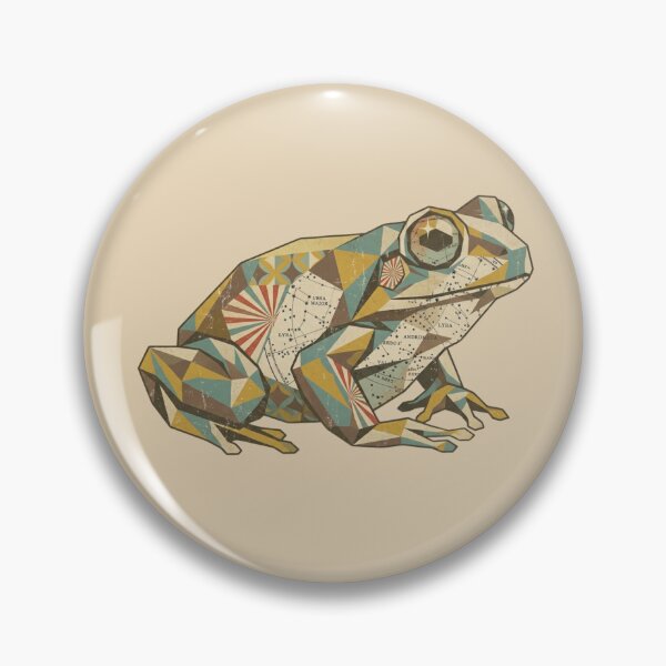 Item preview, Vintage Star Map Frog - Geometric Retro Design for Classic Sticker Lovers designed and sold by bsbd-action.