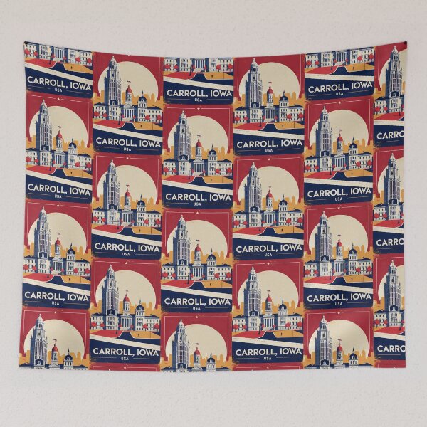 Item preview, Carroll Iowa 1950s USA Vintage Travel Tourism designed and sold by TravelersGems.