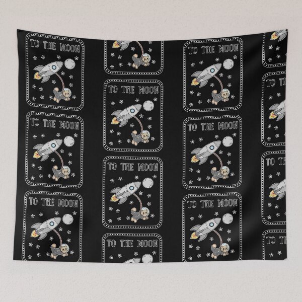 Item preview, Vintage Cat Astronaut - To The Moon Space Rocket Art designed and sold by Blupunk.