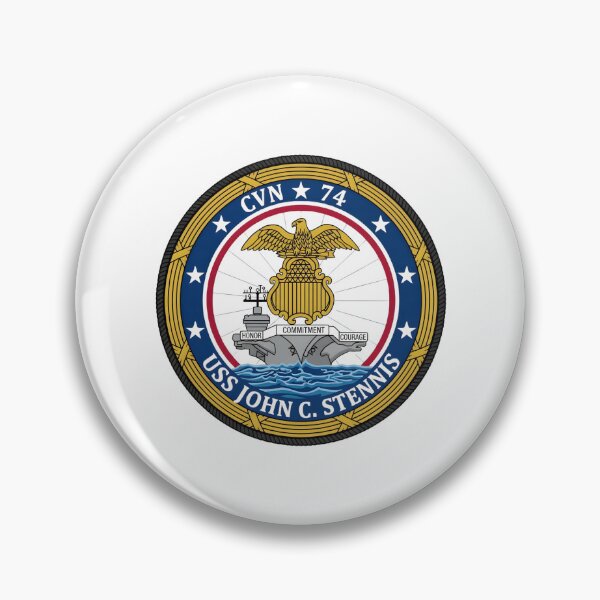 Item preview, USS John C. Stennis CVN-74 Aircraft Carrier Naval Emblem designed and sold by CharlieDesings.