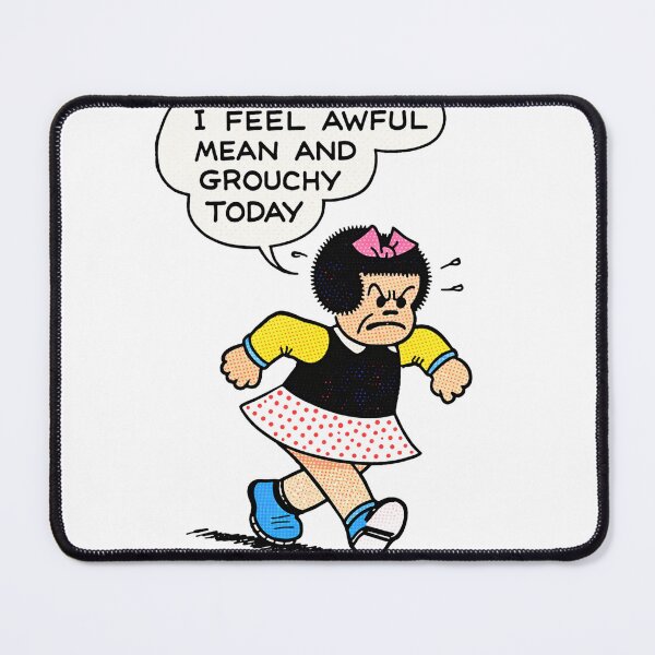 Item preview, Little Nancy Mad - Funny Cartoon Meme Grouchy Girl Illustration Design for Sarcastic Humor Fans designed and sold by RickE.