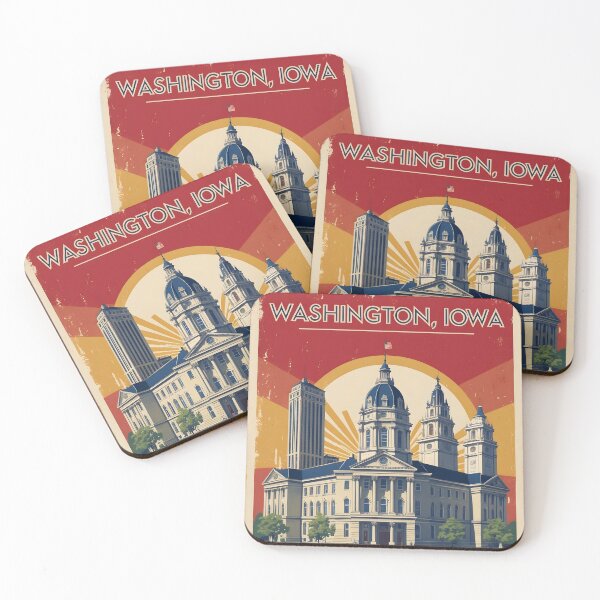 Item preview, Washington Iowa 1950s USA Vintage Travel Tourism designed and sold by TravelersGems.