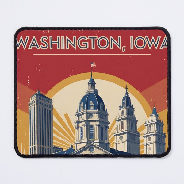 Item preview, Washington Iowa 1950s USA Vintage Travel Tourism designed and sold by TravelersGems.