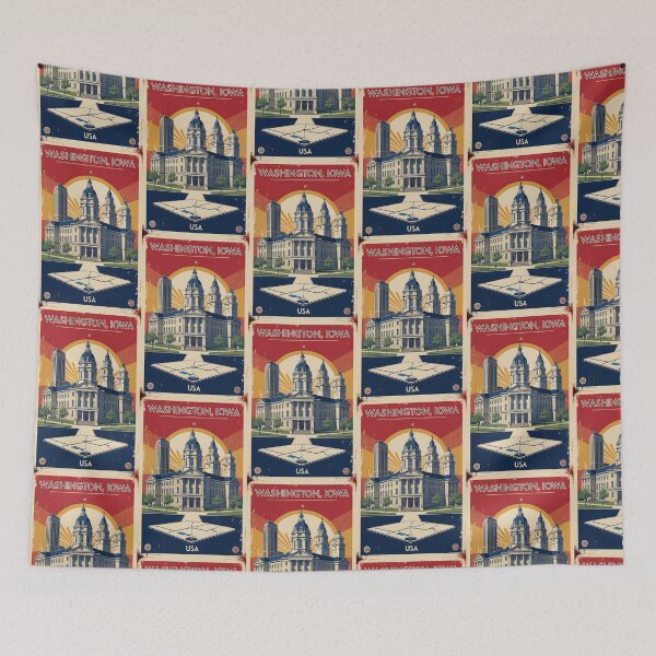 Item preview, Washington Iowa 1950s USA Vintage Travel Tourism designed and sold by TravelersGems.