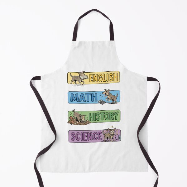 Item preview, Funny Dog English Math History Science Subject Labels Shirt designed and sold by Fenay Designs.