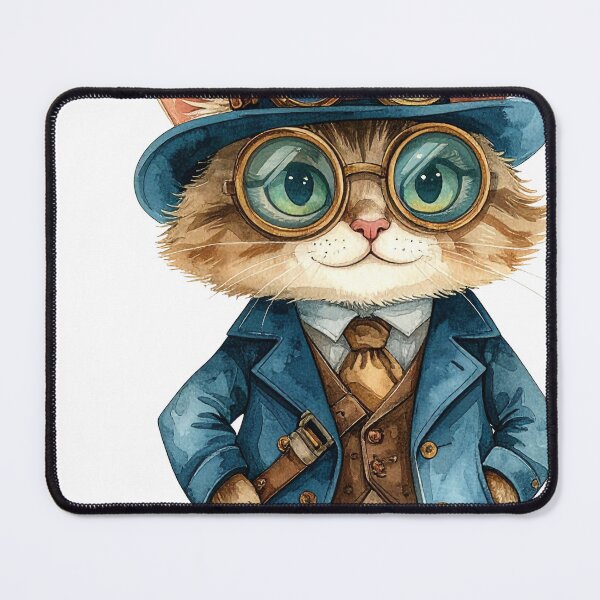 Item preview, Stylish Steampunk Cat Fashion Outfit Design designed and sold by BetweenForms.