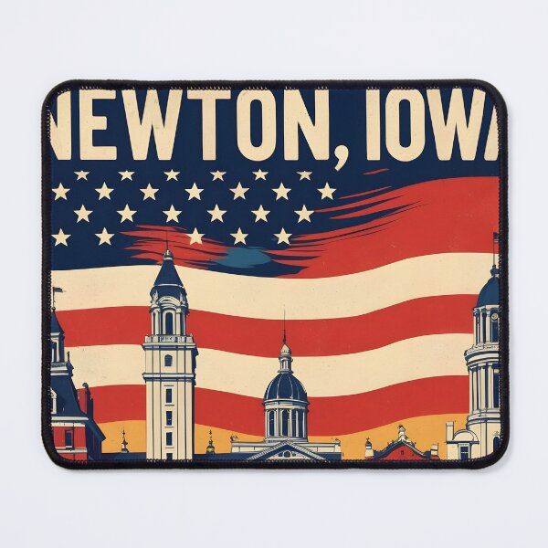 Item preview, Newton Iowa 1950s USA Vintage Travel Tourism designed and sold by TravelersGems.