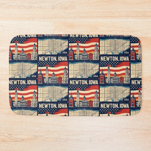 Item preview, Newton Iowa 1950s USA Vintage Travel Tourism designed and sold by TravelersGems.