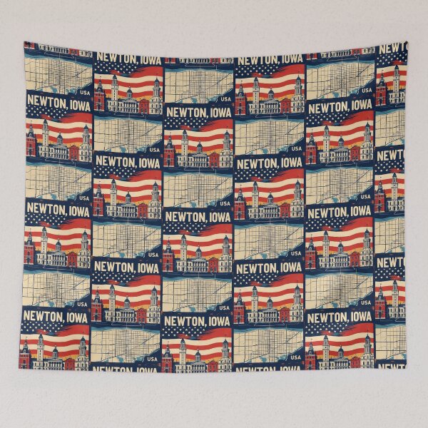 Item preview, Newton Iowa 1950s USA Vintage Travel Tourism designed and sold by TravelersGems.