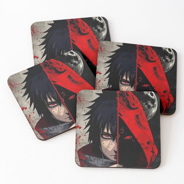 Item preview, Dark Ninja Dual Identity – Red Moon Shadow Anime Aesthetic Art designed and sold by Dyan4.