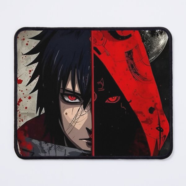 Item preview, Dark Ninja Dual Identity – Red Moon Shadow Anime Aesthetic Art designed and sold by Dyan4.