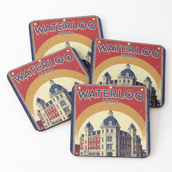 Item preview, Waterloo Iowa 1950s USA Vintage Travel Tourism designed and sold by TravelersGems.