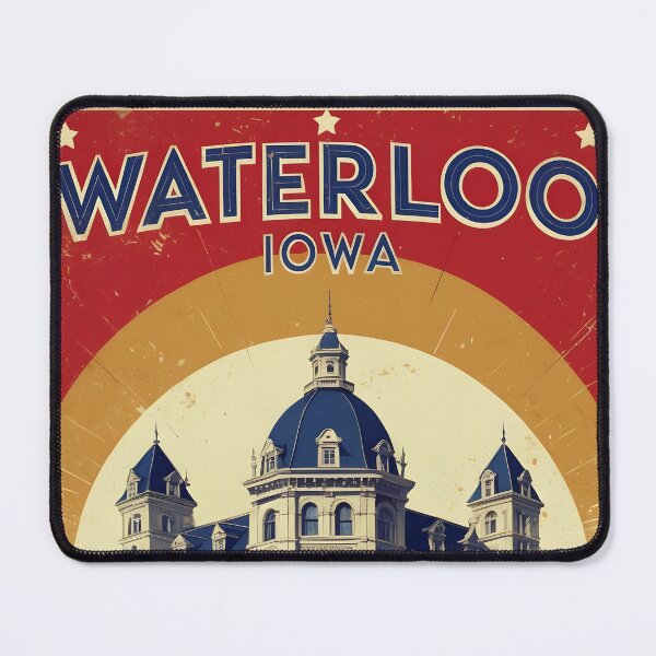 Item preview, Waterloo Iowa 1950s USA Vintage Travel Tourism designed and sold by TravelersGems.