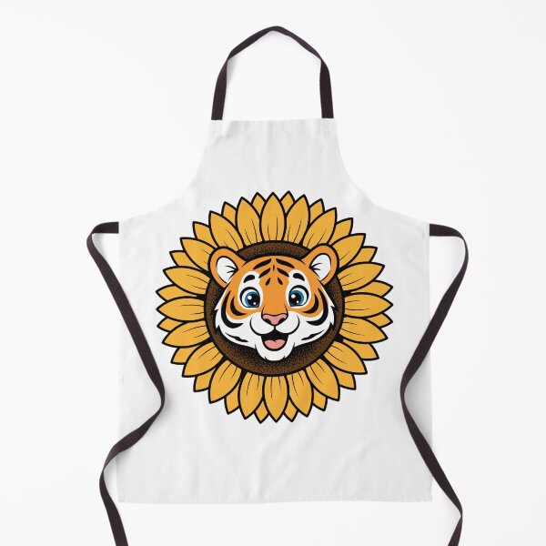 Item preview, Cute Tiger Cub in Yellow Sunflower designed and sold by k3rstman1.