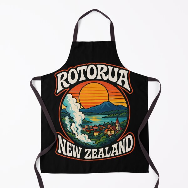 Item preview, Rotorua New Zealand Retro Travel designed and sold by TomFrontierArt.
