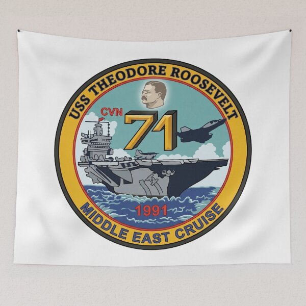 Item preview, USS Theodore Roosevelt CVN-71 1991 Middle East Cruise Commemorative Emblem designed and sold by CharlieDesings.