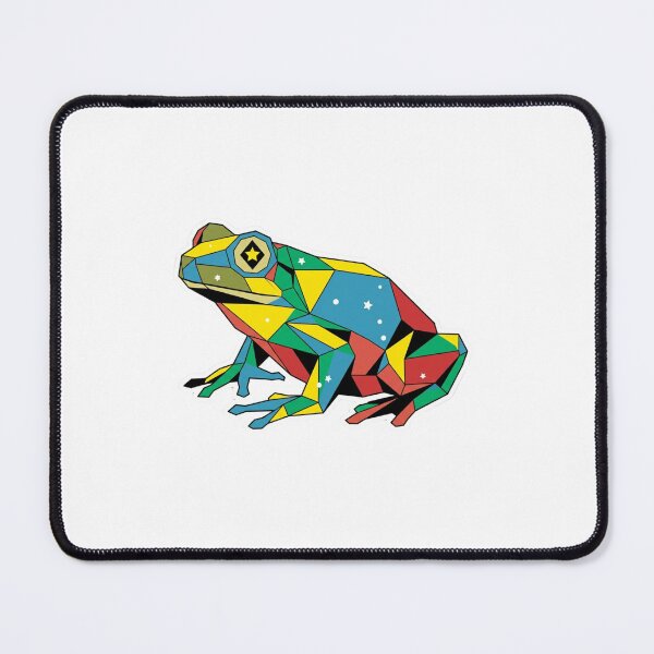 Item preview, Geometric Pop Art Frog - Primary Color Design for Modern Art Fans designed and sold by bsbd-action.