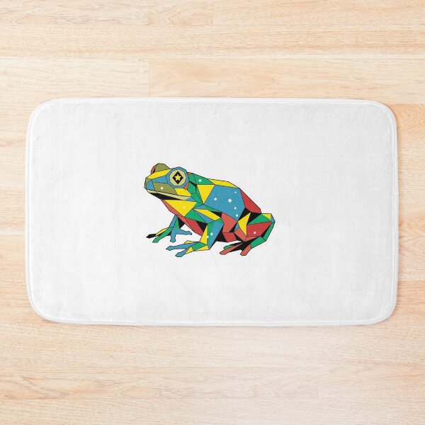 Item preview, Geometric Pop Art Frog - Primary Color Design for Modern Art Fans designed and sold by bsbd-action.