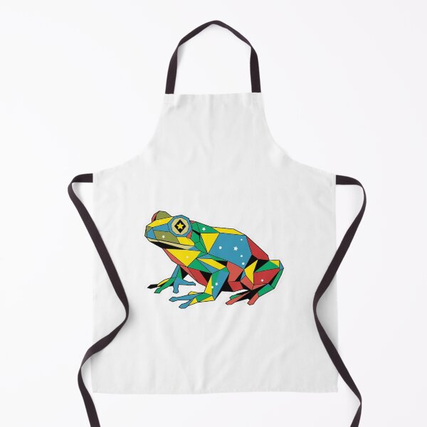 Item preview, Geometric Pop Art Frog - Primary Color Design for Modern Art Fans designed and sold by bsbd-action.