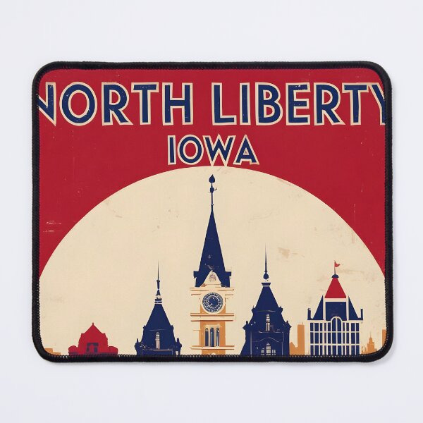 Item preview, North Liberty Iowa 1950s USA Vintage Travel Tourism designed and sold by TravelersGems.