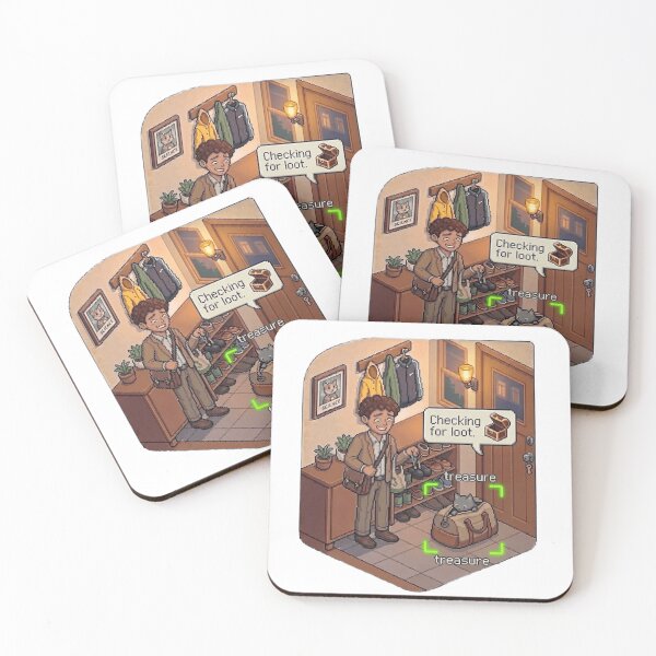 Item preview, Bag Treasure Cat – Funny Pixel RPG Loot Adventure designed and sold by PawMic.