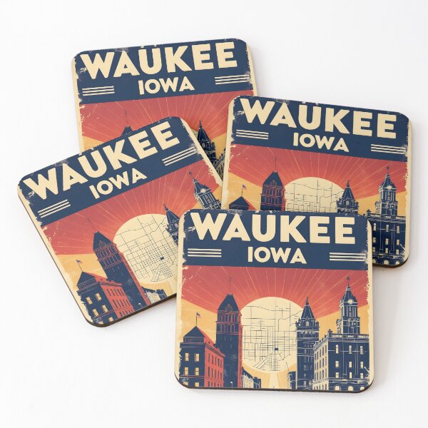 Item preview, Waukee Iowa 1950s USA Vintage Travel Tourism designed and sold by TravelersGems.