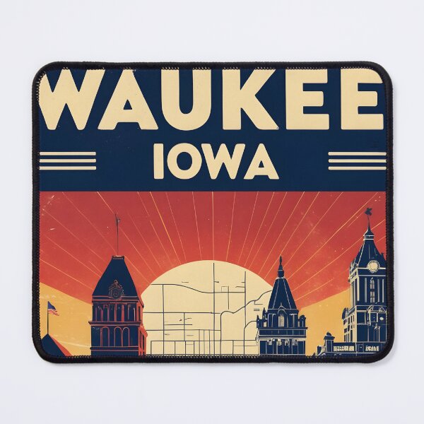 Item preview, Waukee Iowa 1950s USA Vintage Travel Tourism designed and sold by TravelersGems.