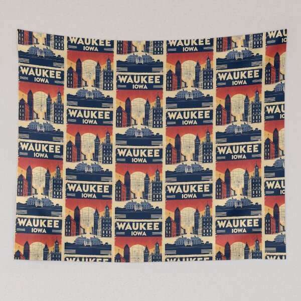 Item preview, Waukee Iowa 1950s USA Vintage Travel Tourism designed and sold by TravelersGems.