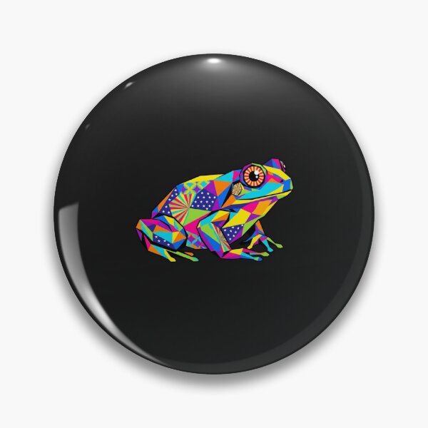 Item preview, Geometric Psychedelic Frog - Abstract Pattern Sticker for Color Lovers designed and sold by bsbd-action.