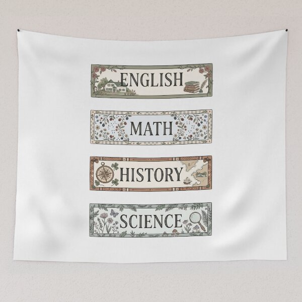 Item preview, Anne of Green Gables Vintage English Math History Science Labels Shirt designed and sold by Fenay Designs.
