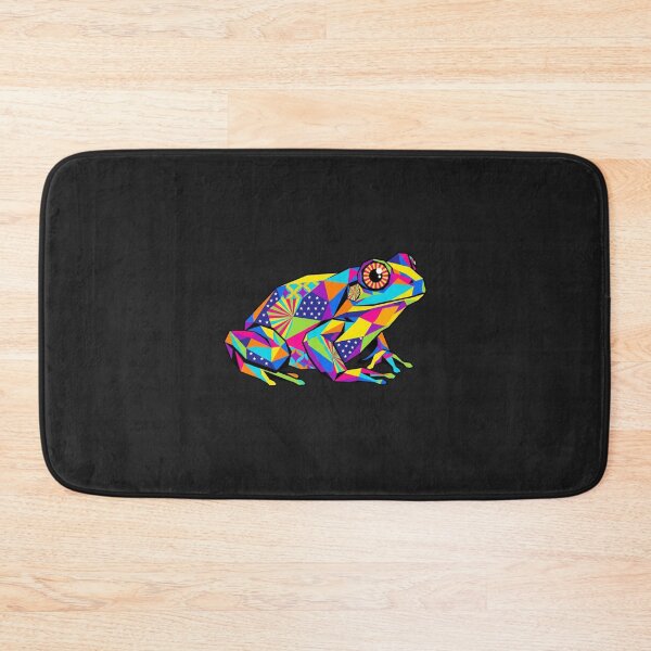 Item preview, Geometric Psychedelic Frog - Abstract Pattern Sticker for Color Lovers designed and sold by bsbd-action.