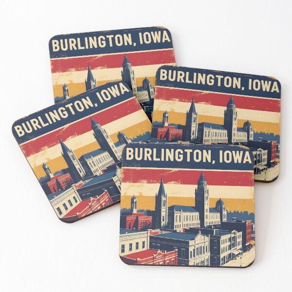 Item preview, Burlington Iowa 1950s USA Vintage Travel Tourism designed and sold by TravelersGems.