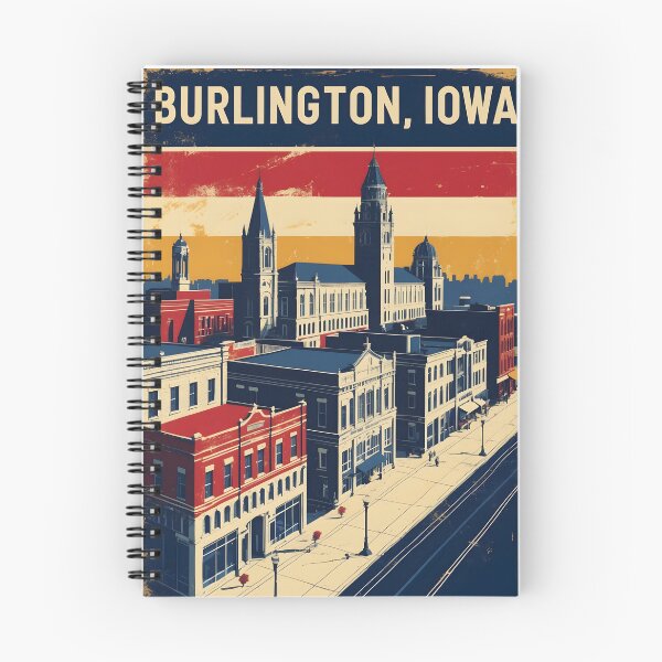 Item preview, Burlington Iowa 1950s USA Vintage Travel Tourism designed and sold by TravelersGems.