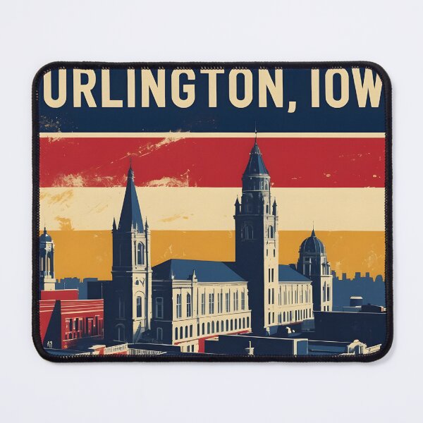 Item preview, Burlington Iowa 1950s USA Vintage Travel Tourism designed and sold by TravelersGems.