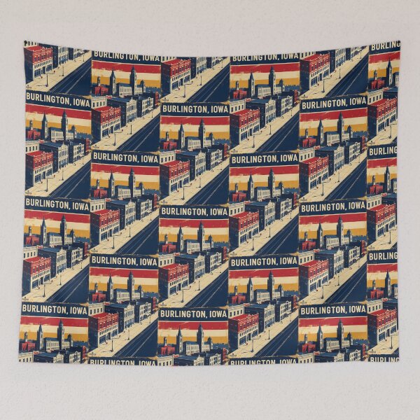 Item preview, Burlington Iowa 1950s USA Vintage Travel Tourism designed and sold by TravelersGems.