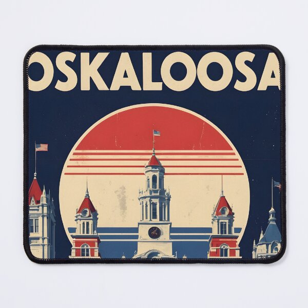Item preview, Oskaloosa Iowa 1950s USA Vintage Travel Tourism designed and sold by TravelersGems.