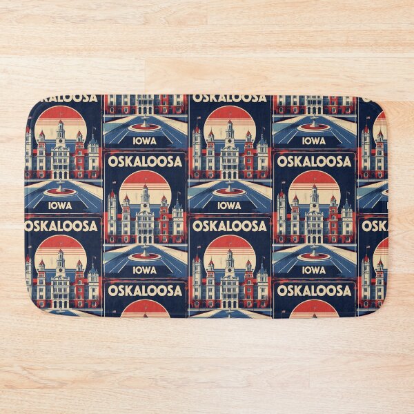 Item preview, Oskaloosa Iowa 1950s USA Vintage Travel Tourism designed and sold by TravelersGems.