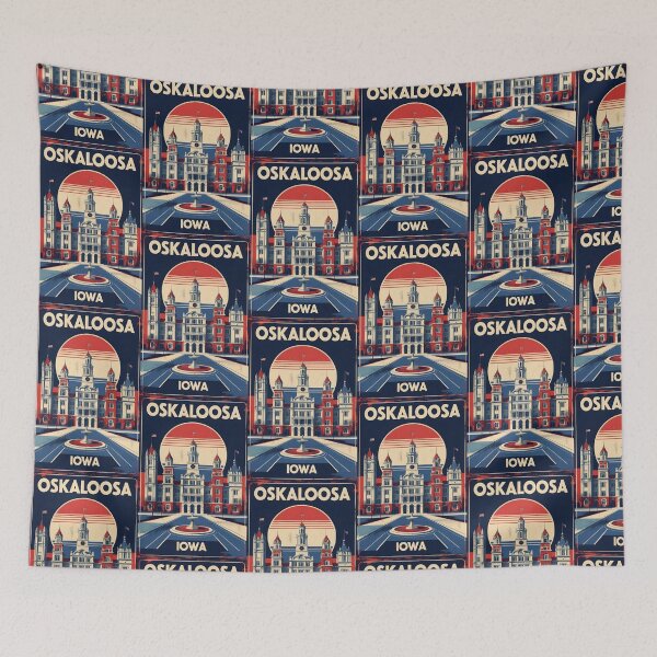 Item preview, Oskaloosa Iowa 1950s USA Vintage Travel Tourism designed and sold by TravelersGems.