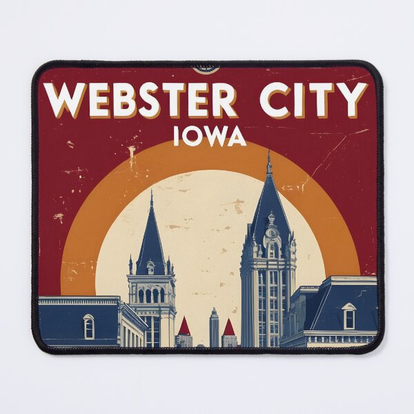 Item preview, Webster City Iowa 1950s USA Vintage Travel Tourism designed and sold by TravelersGems.