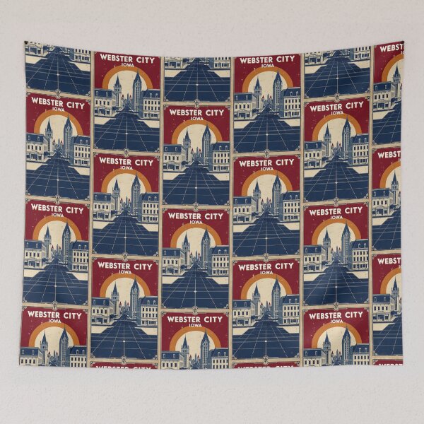 Item preview, Webster City Iowa 1950s USA Vintage Travel Tourism designed and sold by TravelersGems.