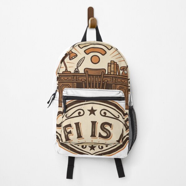 Item preview, WiFi Is My Office Vintage Retro Badge Design designed and sold by urbinet.