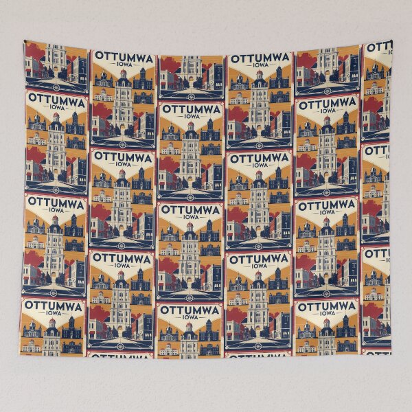 Item preview, Ottumwa Iowa 1950s USA Vintage Travel Tourism designed and sold by TravelersGems.