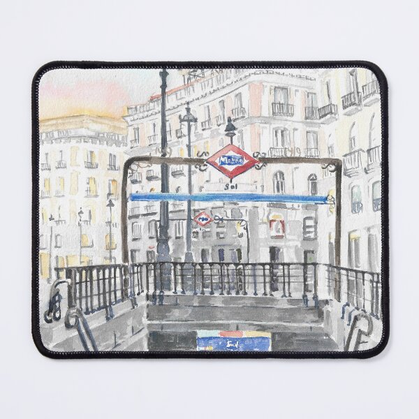 Item preview, La Puerta del Sol in Madrid Spain designed and sold by victoriaolsonart.
